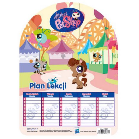 Plan Lekcji Starpak A5 Littlest Pet Shop